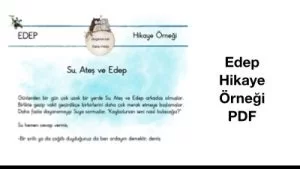 Edep hikaye örneği pdf
