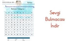 Sevgi Bulmaca Örneği